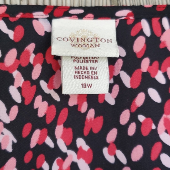 CovingtonWoman Short Sleeve Blouse - Picture 2 of 5